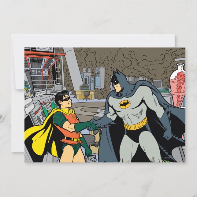 Carte Robin Et Batman Handshake (Devant)