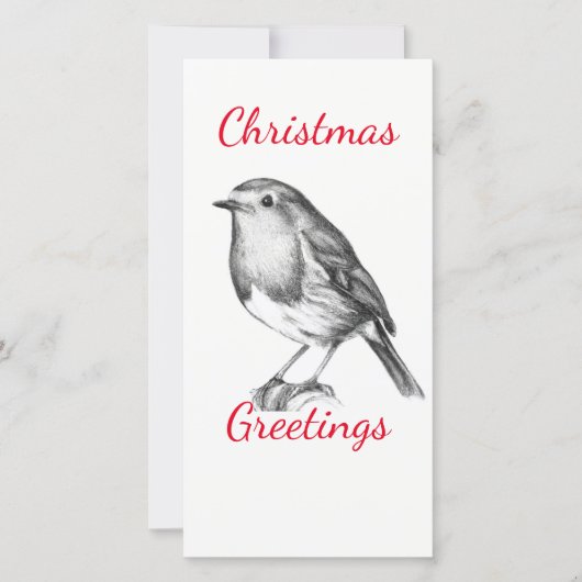 Carte Robin noir et blanc (Devant)