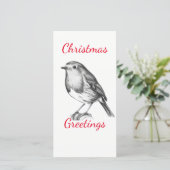 Carte Robin noir et blanc (Debout devant)