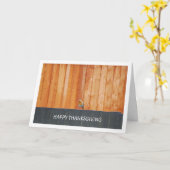 Carte Robin rouge sur la clôture (Fleur jaune)