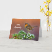 Carte Robin Sympathy (Fleur jaune)