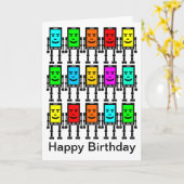 Carte Robo-téléphone (Fleur jaune)