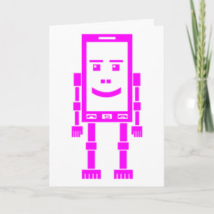 Carte Robo-téléphone - Magenta