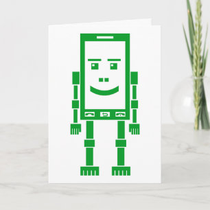 Carte Robo-téléphone - Vert herbe