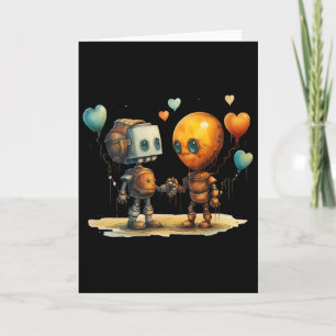 Carte Robot Amour de la Saint-Valentin Incroyable et Drô