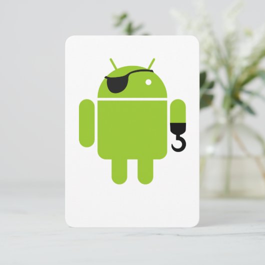 Carte Robot Android puissant pirate (Debout devant)