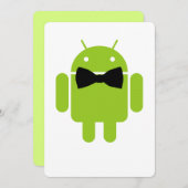 Carte Robot Androïde vert à part entière (Devant / Derrière)
