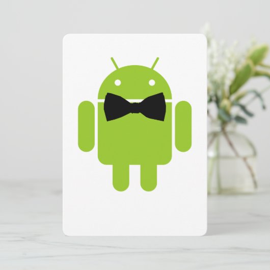 Carte Robot Androïde vert à part entière (Debout devant)