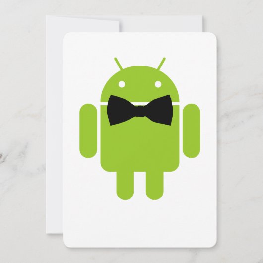 Carte Robot Androïde vert à part entière (Devant)