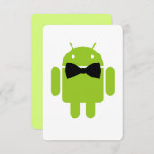 Carte Robot Androïde vert à part entière (Devant / Derrière)