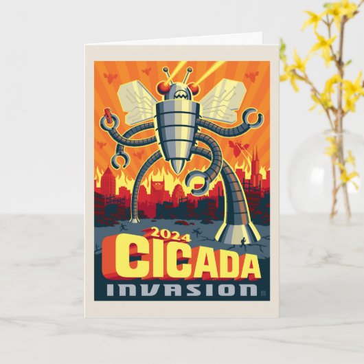 Carte Robot Canada (Fleur jaune)