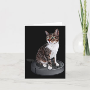 Carte Robot Cat Vacuum Cleaner Feline Animal Cute Cat