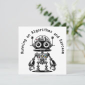 Carte Robot de tête de dôme - Exécution sur algorithmes  (Debout devant)
