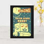 Carte Robot extraordinaire d'espace extra-atmosphérique (Fleur jaune)