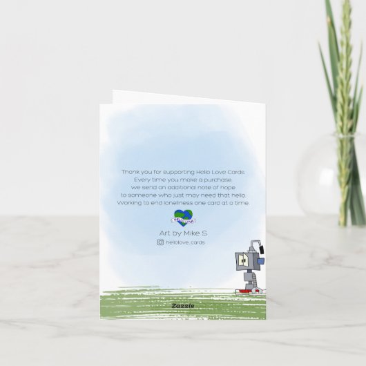 Carte Robot Grateful (Dos)