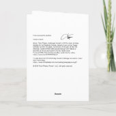 Carte Robot Greeting Card - from one nerd to another (Dos)