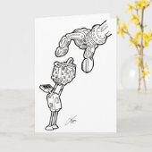 Carte Robot Greeting Card - little gifts (Fleur jaune)