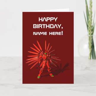 Carte Robot Red Mecha