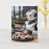 Carte robot sushi (Fleur jaune)