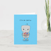 Robot Triste Excuses Je suis désolé S'il vous plaî