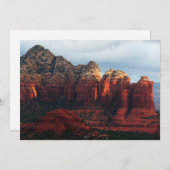 Carte Roche à café nuageux à Sedona Arizona (Devant / Derrière)