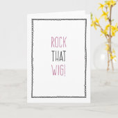 Carte Roche Cette Perruque ! - Encouragement de la chimi (Fleur jaune)