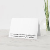 Carte Roche d'anniversaire (Dos)