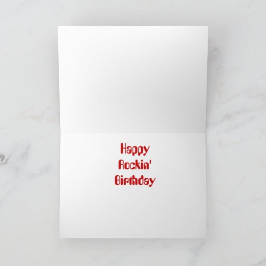 Carte Roche d'anniversaire (Intérieur)