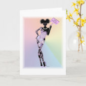 Carte Roche noire de filles (Fleur jaune)