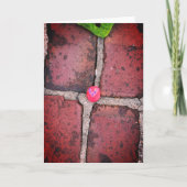 Carte Rocher de Coeur Rose sur Pella, Iowa Brick (Devant)