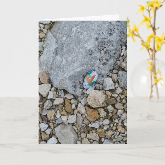 Carte Rocher du Coeur caché sur le Rocher (Fleur jaune)