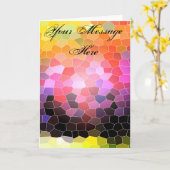 Carte Rochers du coucher de soleil (Fleur jaune)