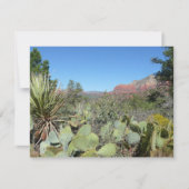 Carte Rochers rouges et cactus I (Devant)