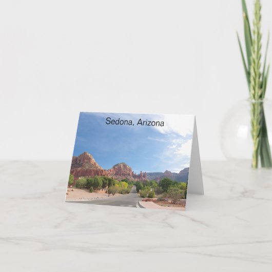 Carte roches rouges de Sedona (Devant)