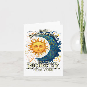 Carte Rochester New York 2024 Éclipse solaire totale Avr