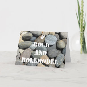 Carte # Rock and Rolemodel - White on Rocks modifiable.
