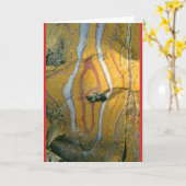 Carte "Rock Art #7" (Fleur jaune)