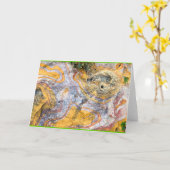 Carte "Rock Art #9" (Fleur jaune)