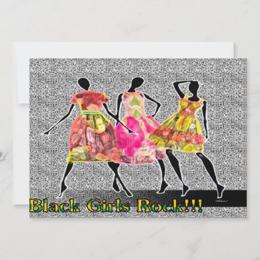 Carte Rock Black Girls (Devant)