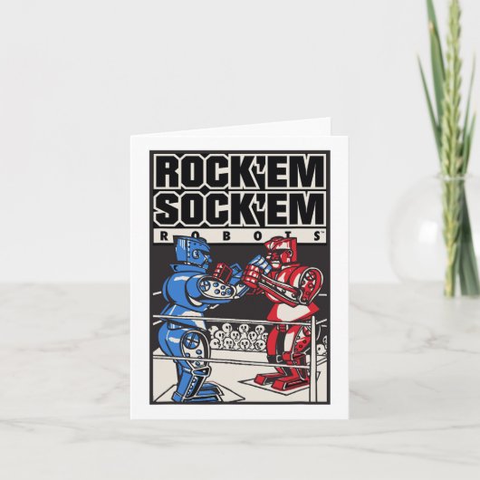 Carte Rock em Sock em Robots Boxing Ring (Devant)