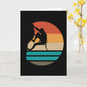 Carte Rock Escalade Climber Retro (Fleur jaune)