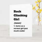 Carte Rock escalade fille (Fleur jaune)