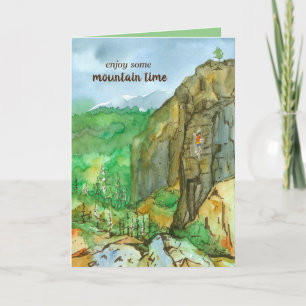 Carte Rock Escalade Mountain Time Joyeux anniversaire
