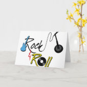 Carte Rock Et Roll (Fleur jaune)