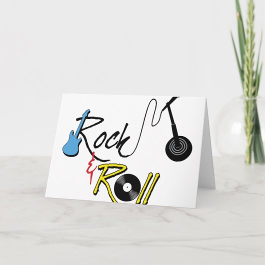 Carte Rock Et Roll (Devant)