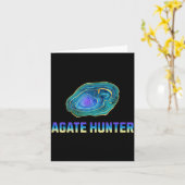 Carte Rock Hunting Rock Collector Agate Geology Agate Hu (Fleur jaune)