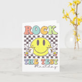 Carte Rock Le Test Test Tester Enseignant Motivation (Fleur jaune)