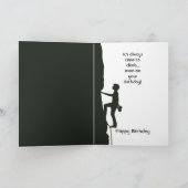 Carte Rock, Mountain Climbing Climber Birthday (Intérieur)