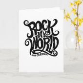 Carte Rock my World (Fleur jaune)