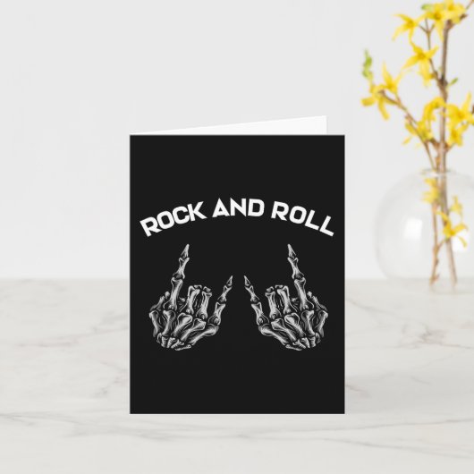 Carte Rock On Band Tee - shirts For Women Rock And Roll (Fleur jaune)